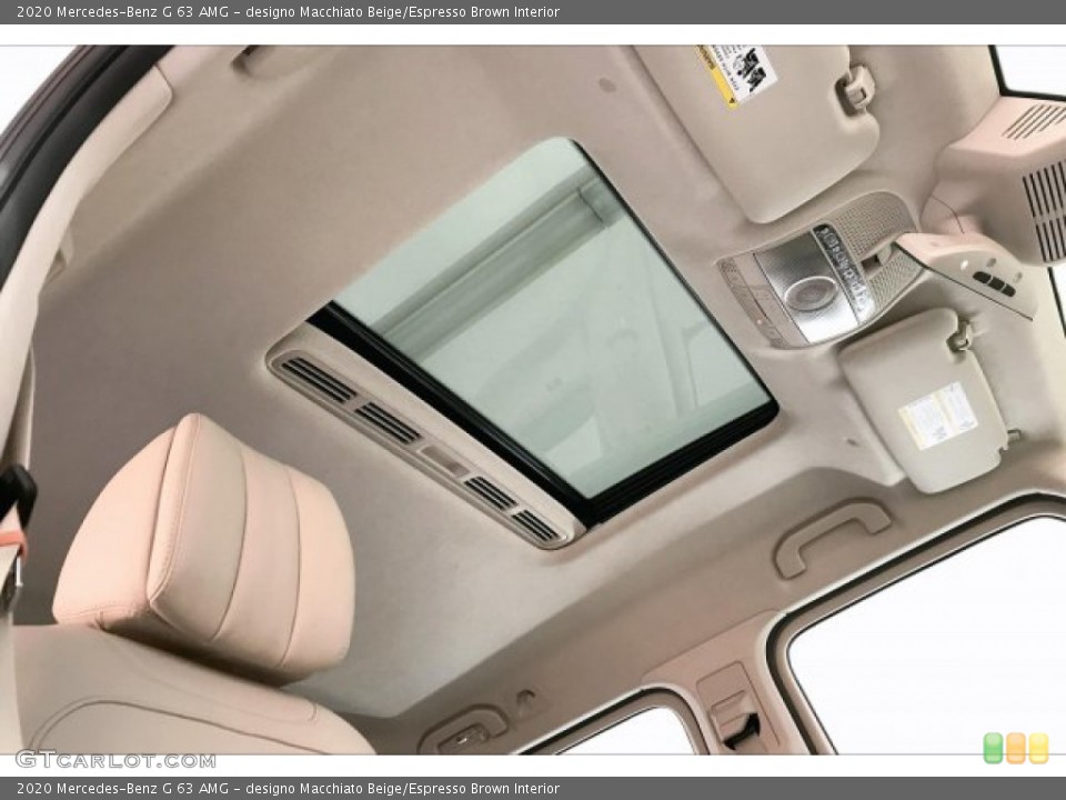 designo Macchiato Beige/Espresso Brown Interior Sunroof for the 2020 Mercedes-Benz G 63 AMG #136005778