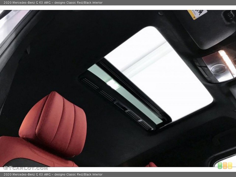 designo Classic Red/Black Interior Sunroof for the 2020 Mercedes-Benz G 63 AMG #136005797