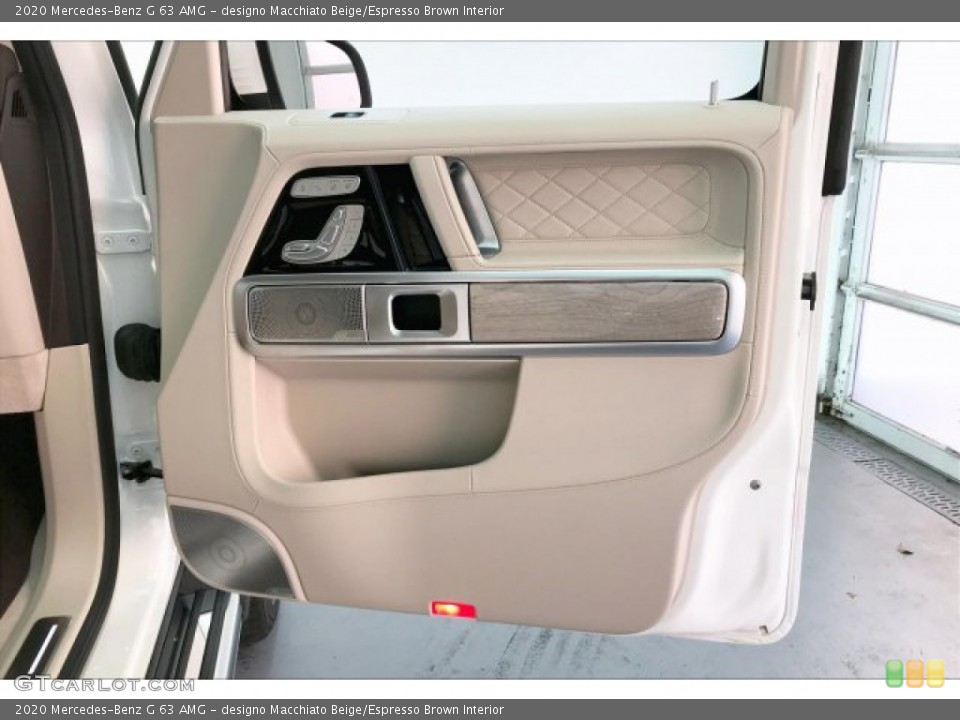 designo Macchiato Beige/Espresso Brown Interior Door Panel for the 2020 Mercedes-Benz G 63 AMG #136005800