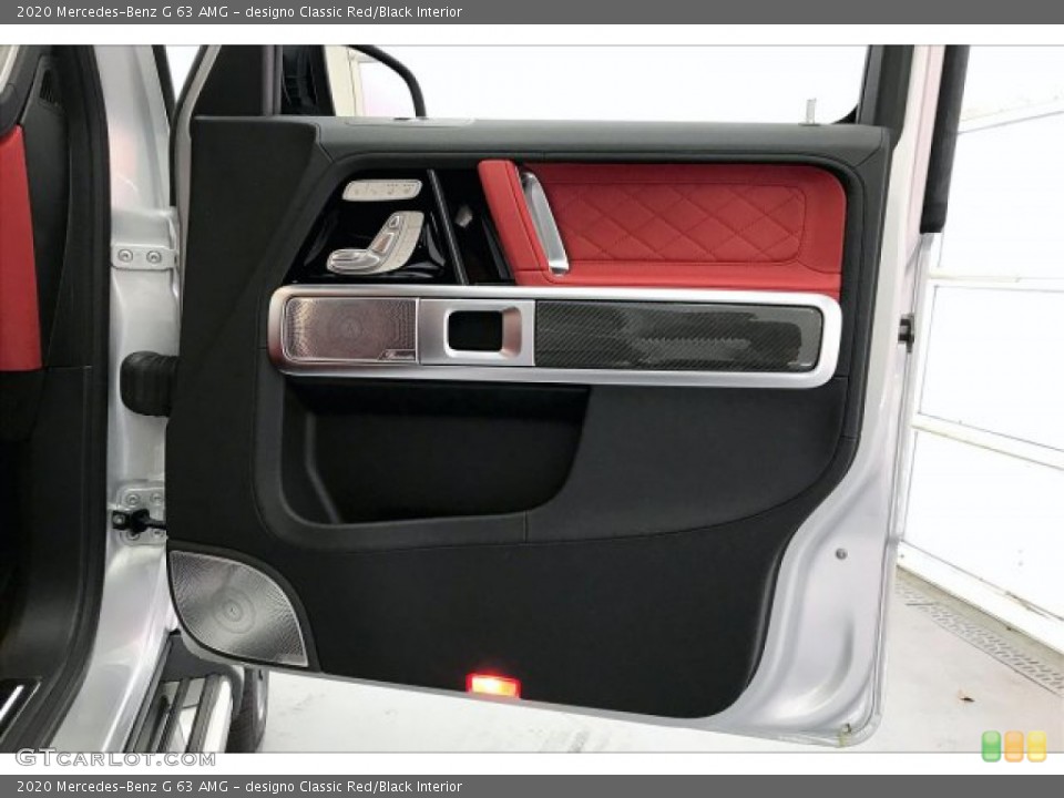 designo Classic Red/Black Interior Door Panel for the 2020 Mercedes-Benz G 63 AMG #136005815