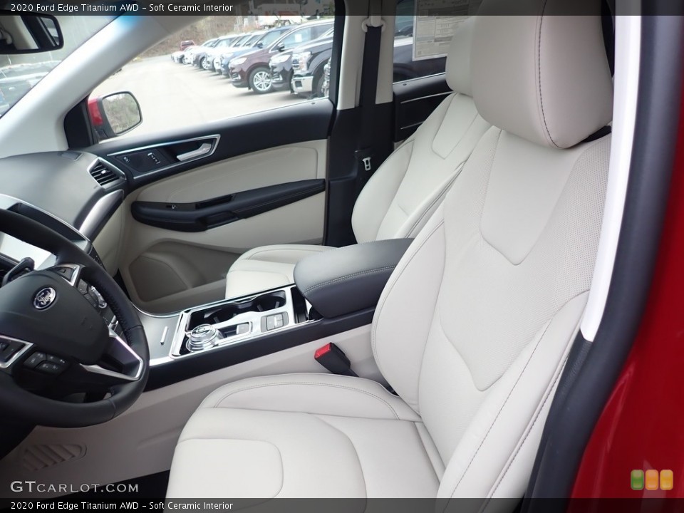 Soft Ceramic Interior Front Seat for the 2020 Ford Edge Titanium AWD #136006954