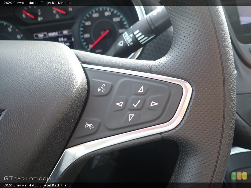 Jet Black Interior Steering Wheel for the 2020 Chevrolet Malibu LT #136009180