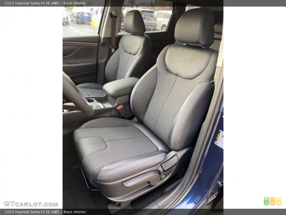 Black Interior Front Seat for the 2020 Hyundai Santa Fe SE AWD #136010275