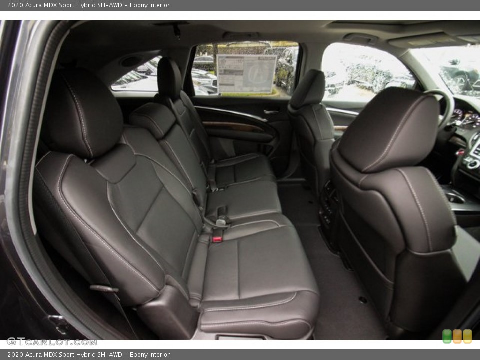 Ebony Interior Rear Seat for the 2020 Acura MDX Sport Hybrid SH-AWD #136011166