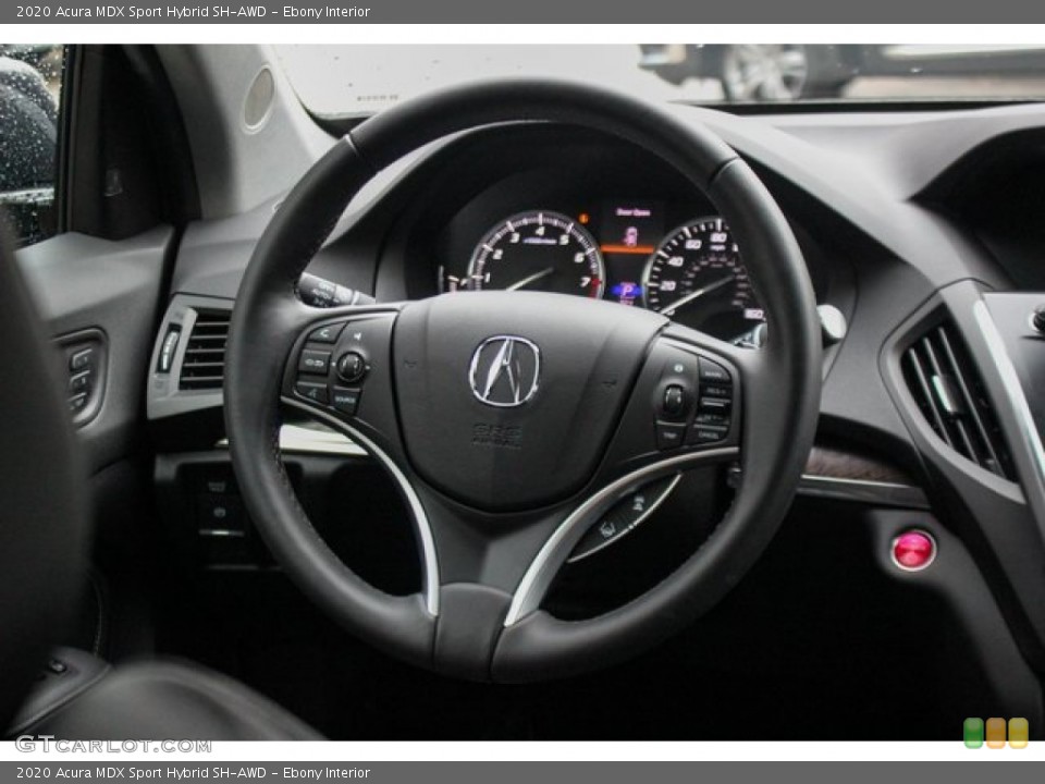 Ebony Interior Steering Wheel for the 2020 Acura MDX Sport Hybrid SH-AWD #136011250
