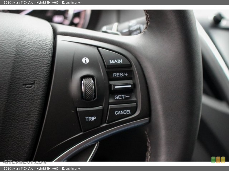 Ebony Interior Steering Wheel for the 2020 Acura MDX Sport Hybrid SH-AWD #136011391