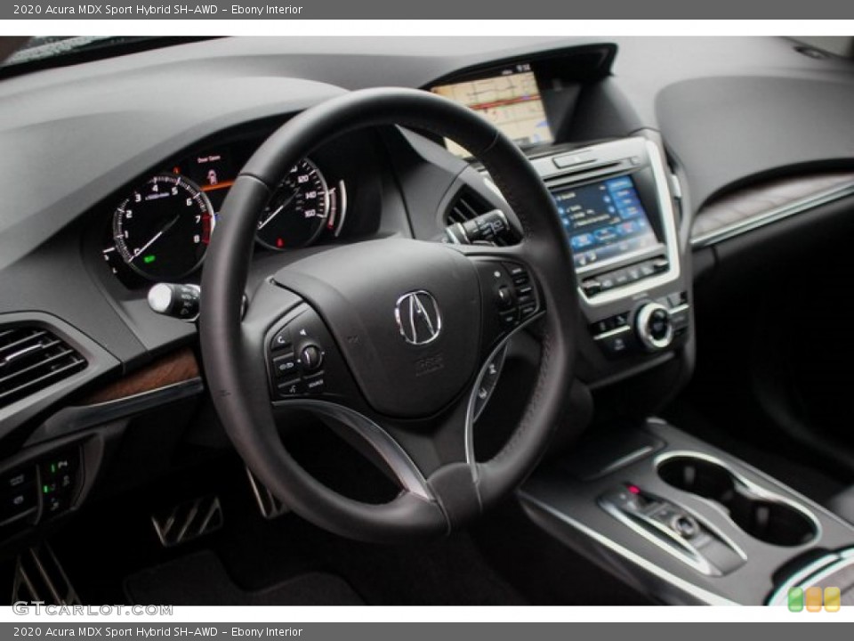 Ebony Interior Steering Wheel for the 2020 Acura MDX Sport Hybrid SH-AWD #136011454