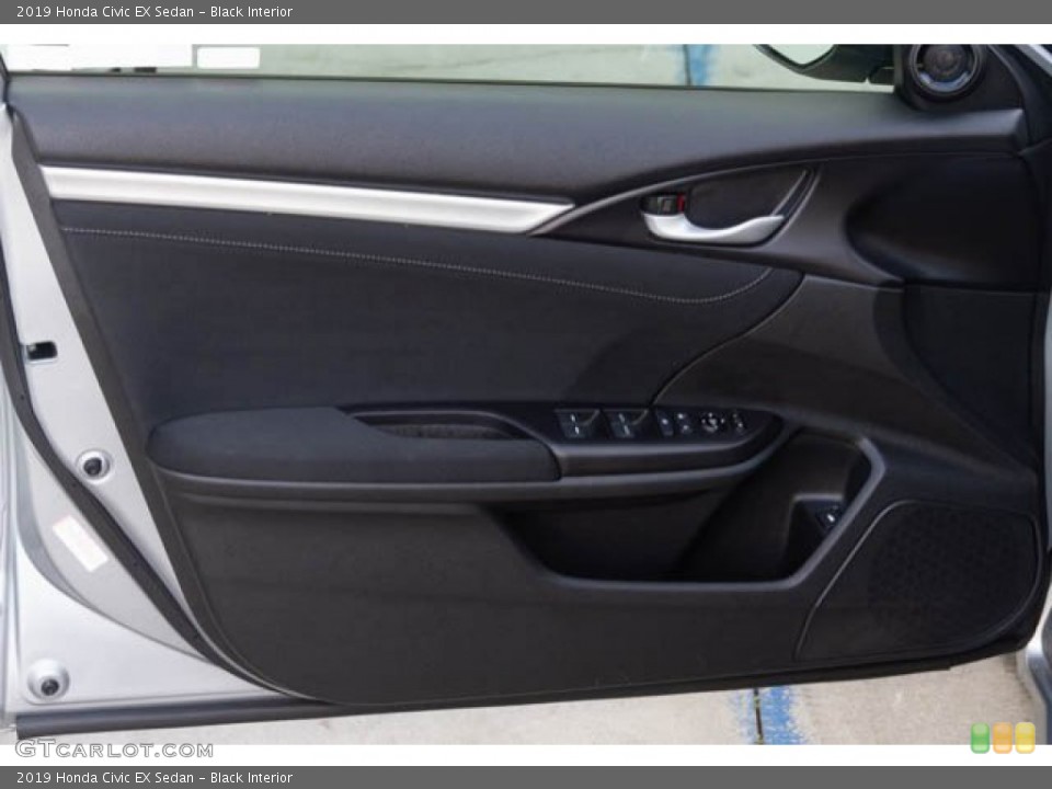 Black Interior Door Panel for the 2019 Honda Civic EX Sedan #136012603