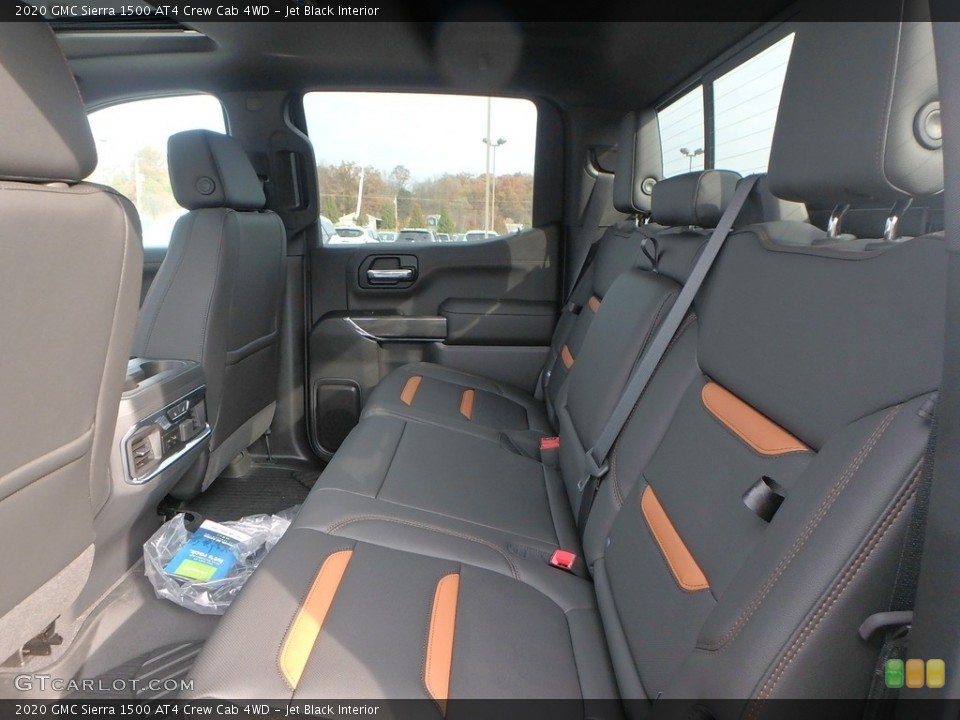 Jet Black Interior Rear Seat for the 2020 GMC Sierra 1500 AT4 Crew Cab 4WD #136015327