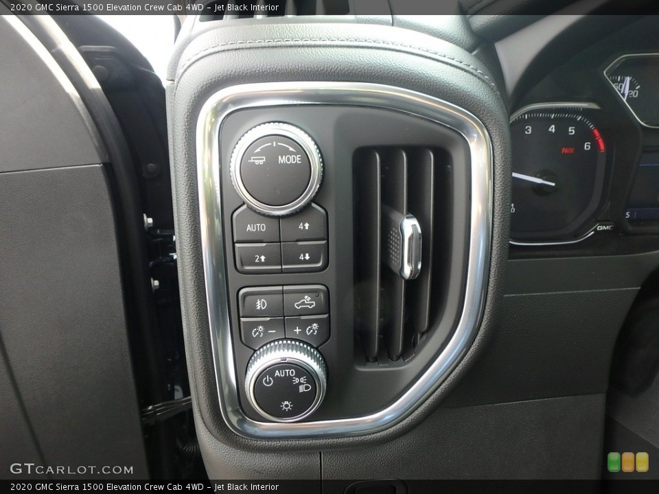 Jet Black Interior Controls for the 2020 GMC Sierra 1500 Elevation Crew Cab 4WD #136015903