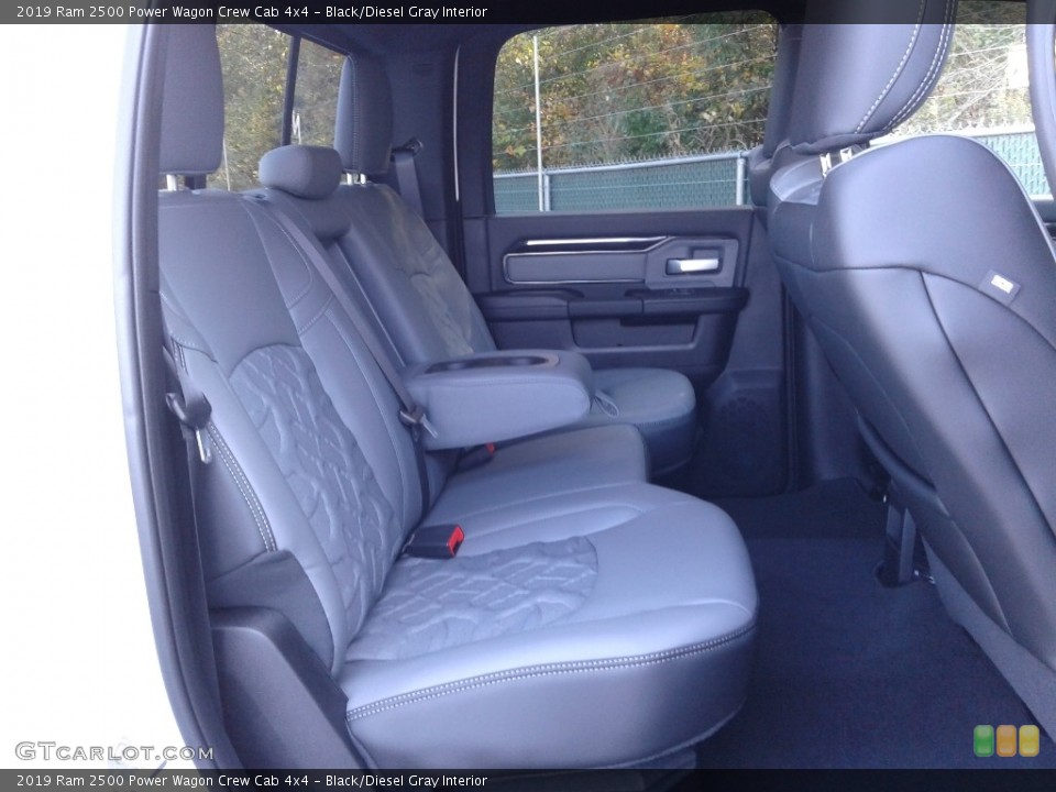 Black/Diesel Gray Interior Rear Seat for the 2019 Ram 2500 Power Wagon Crew Cab 4x4 #136019410