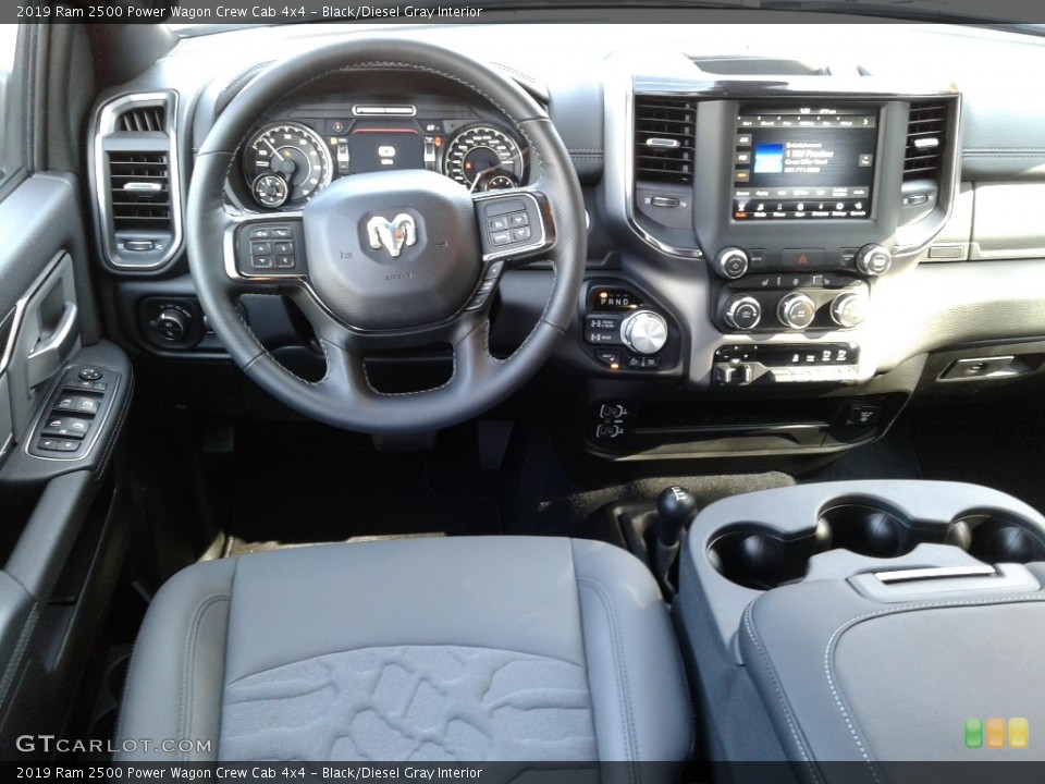 Black/Diesel Gray Interior Dashboard for the 2019 Ram 2500 Power Wagon Crew Cab 4x4 #136019668