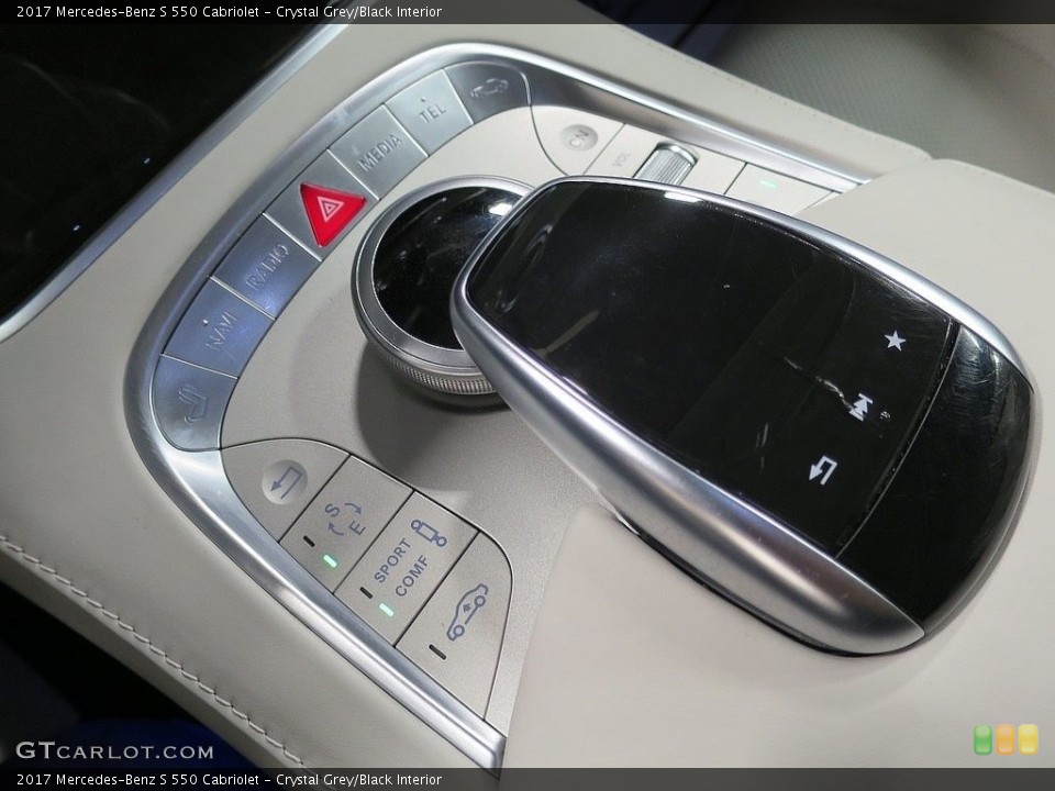Crystal Grey/Black Interior Controls for the 2017 Mercedes-Benz S 550 Cabriolet #136020403