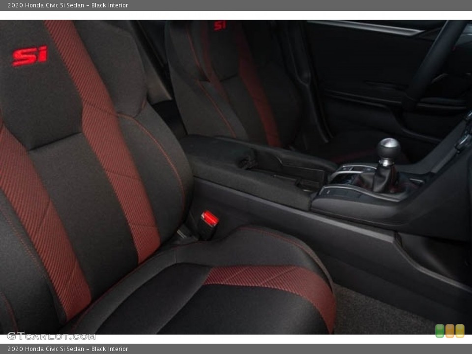 Black Interior Front Seat for the 2020 Honda Civic Si Sedan #136028996