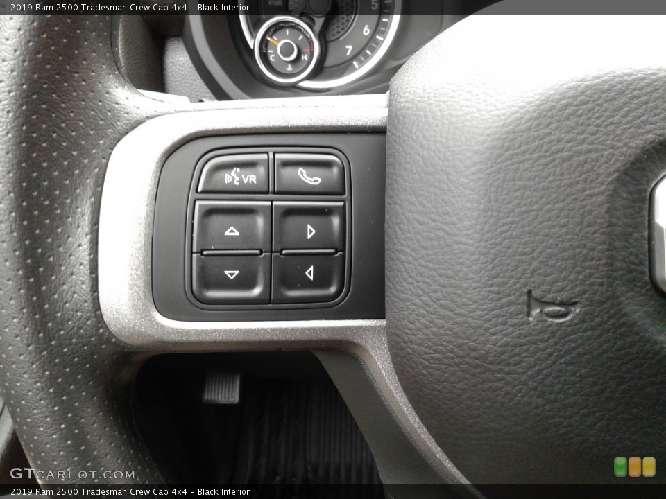 Black Interior Steering Wheel for the 2019 Ram 2500 Tradesman Crew Cab 4x4 #136033018
