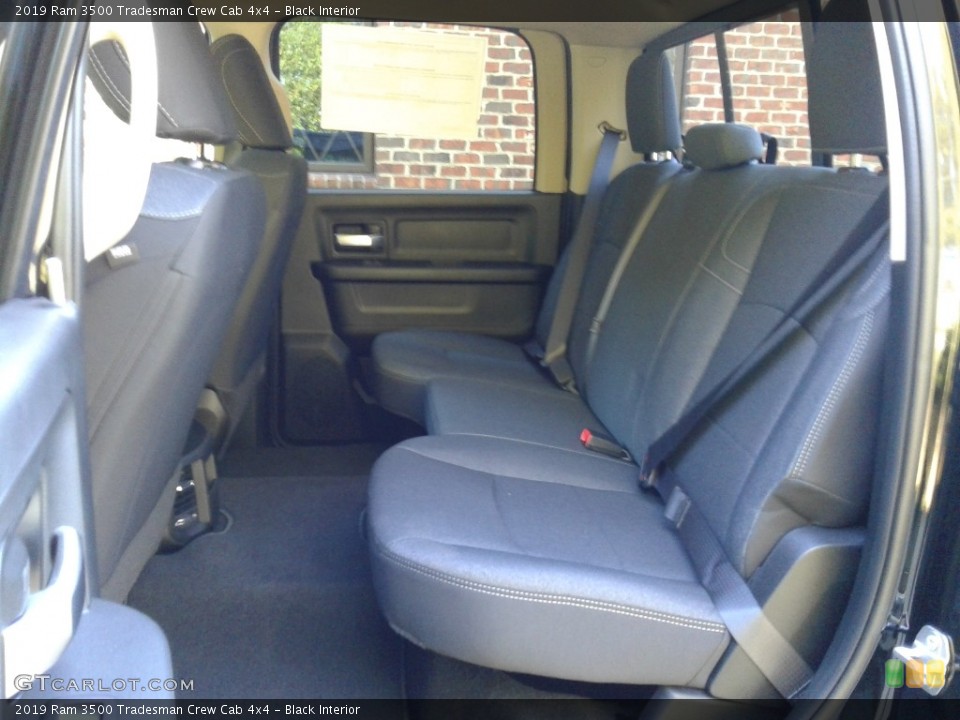 Black Interior Rear Seat for the 2019 Ram 3500 Tradesman Crew Cab 4x4 #136038589