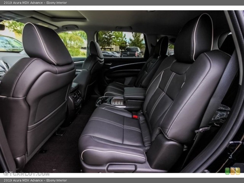 Ebony Interior Rear Seat for the 2019 Acura MDX Advance #136040791