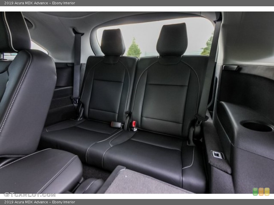 Ebony Interior Rear Seat for the 2019 Acura MDX Advance #136040809