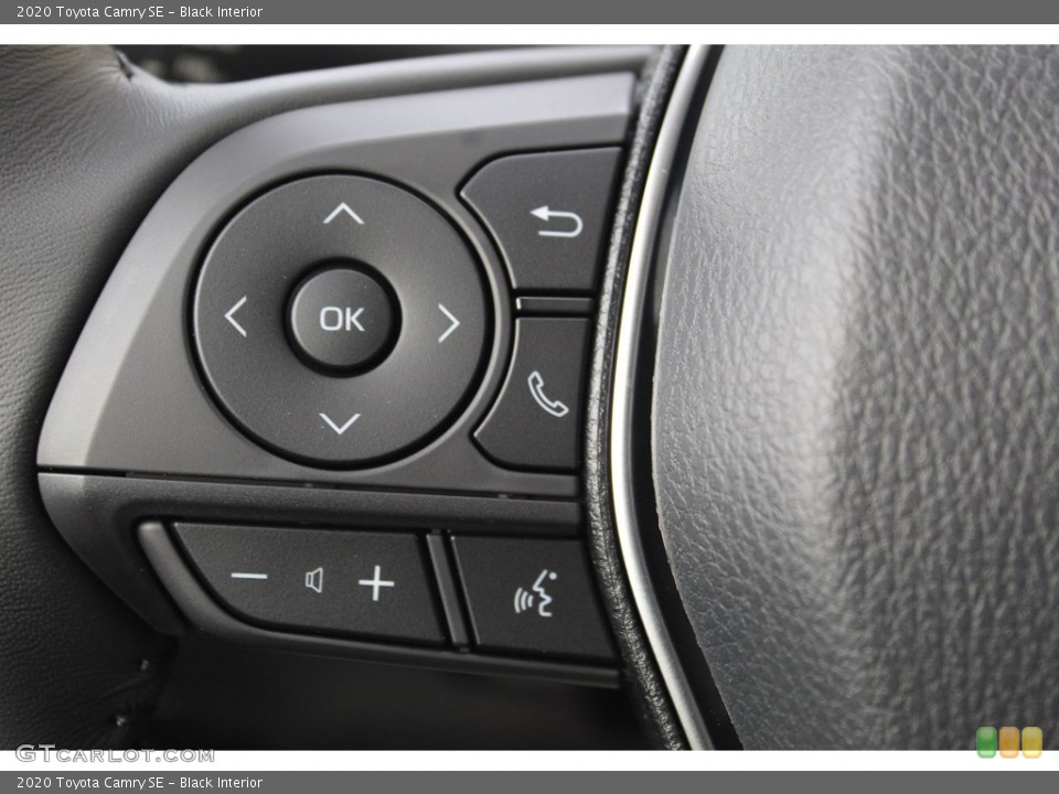 Black Interior Steering Wheel for the 2020 Toyota Camry SE #136049134