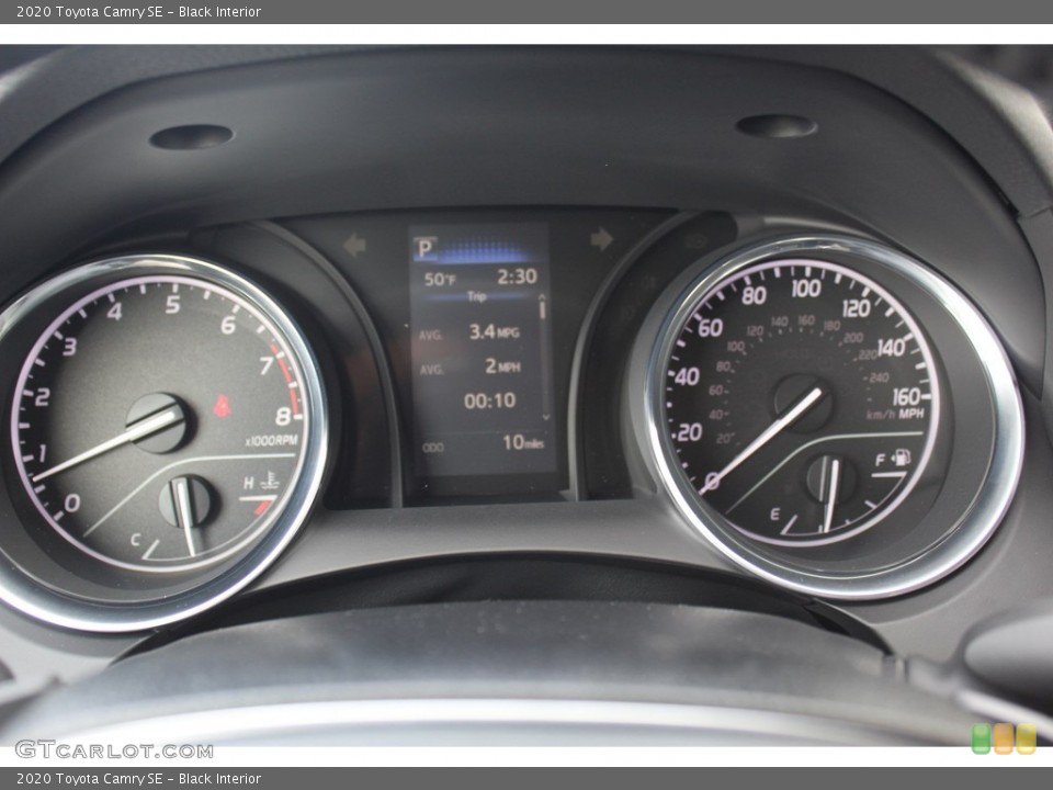 Black Interior Gauges for the 2020 Toyota Camry SE #136049641
