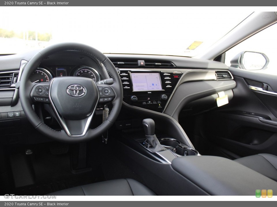Black Interior Dashboard for the 2020 Toyota Camry SE #136049758