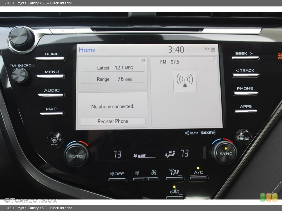 Black Interior Controls for the 2020 Toyota Camry XSE #136050136