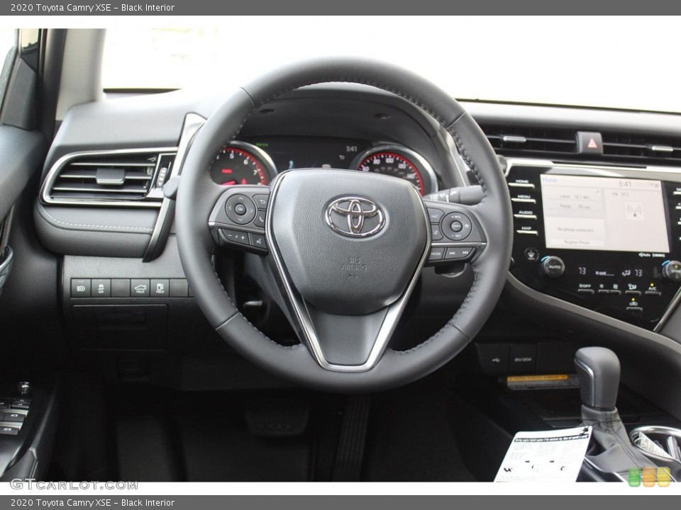 Black Interior Steering Wheel for the 2020 Toyota Camry XSE #136050235