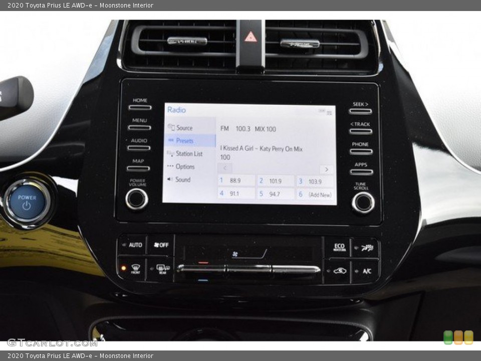 Moonstone Interior Controls for the 2020 Toyota Prius LE AWD-e #136050493