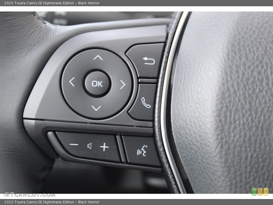 Black Interior Steering Wheel for the 2020 Toyota Camry SE Nightshade Edition #136050949