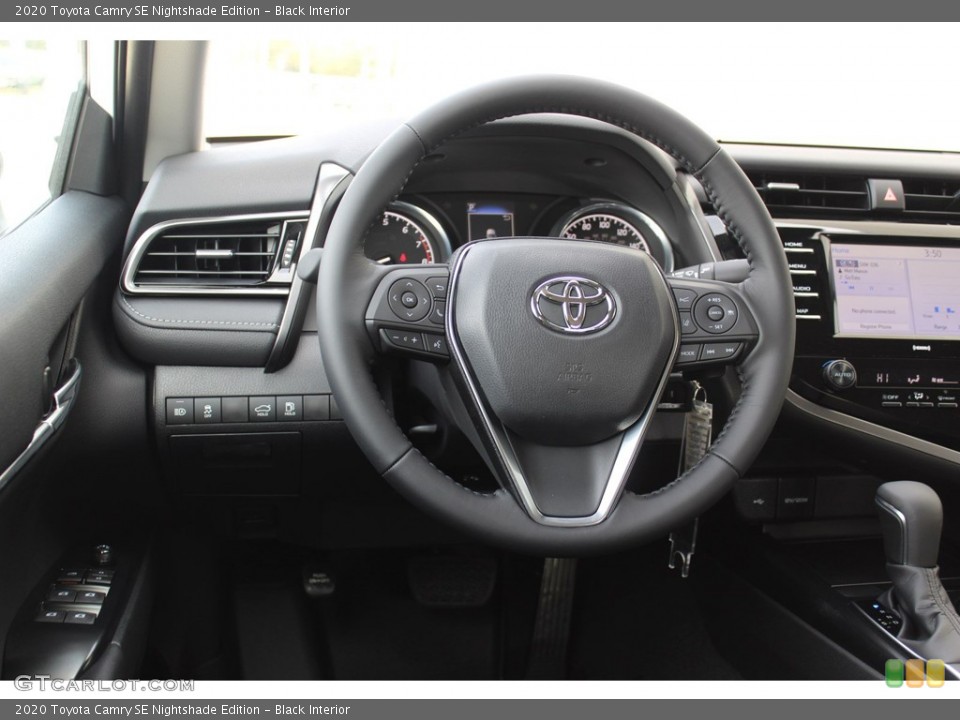 Black Interior Steering Wheel for the 2020 Toyota Camry SE Nightshade Edition #136051069