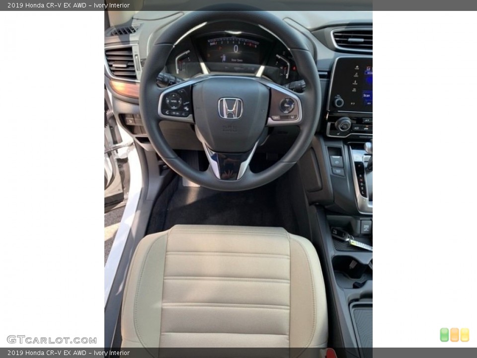 Ivory Interior Steering Wheel for the 2019 Honda CR-V EX AWD #136051588