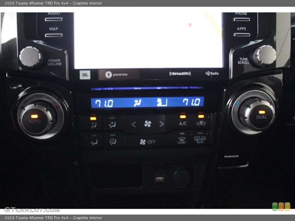 Graphite Interior Controls for the 2020 Toyota 4Runner TRD Pro 4x4 #136052704