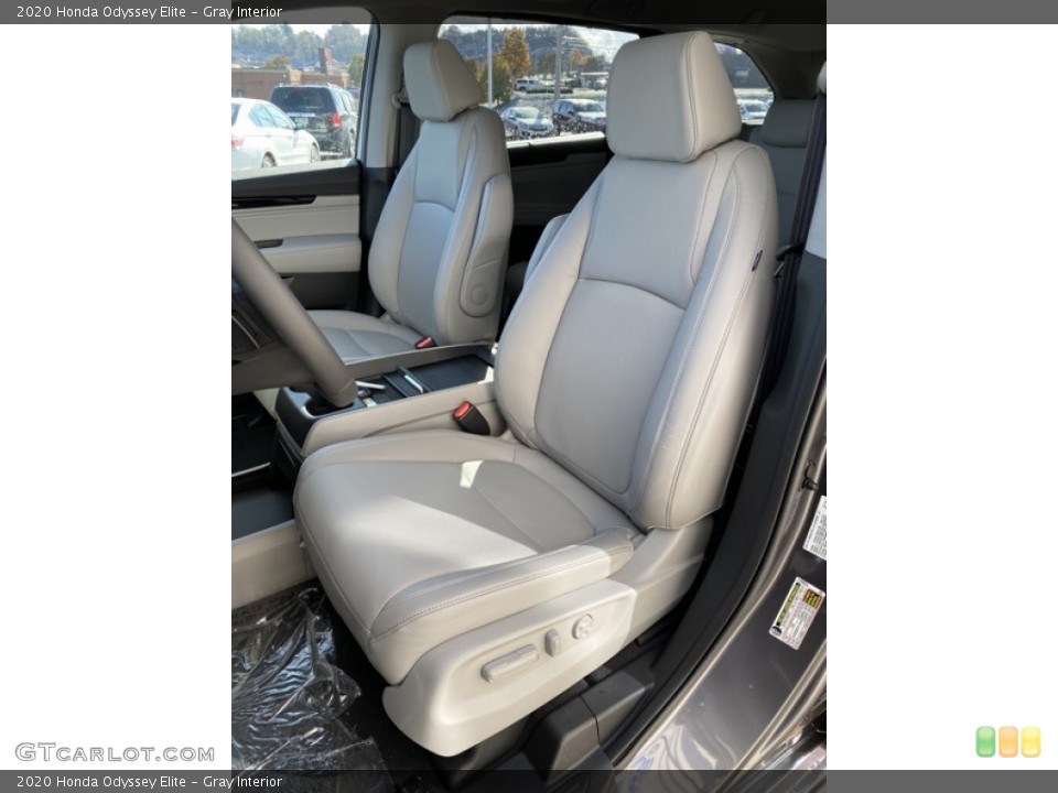 Gray Interior Front Seat for the 2020 Honda Odyssey Elite #136053043