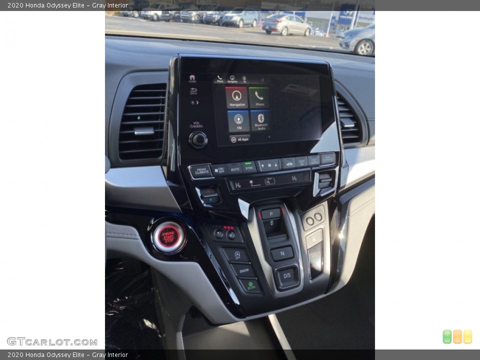 Gray Interior Controls for the 2020 Honda Odyssey Elite #136053295