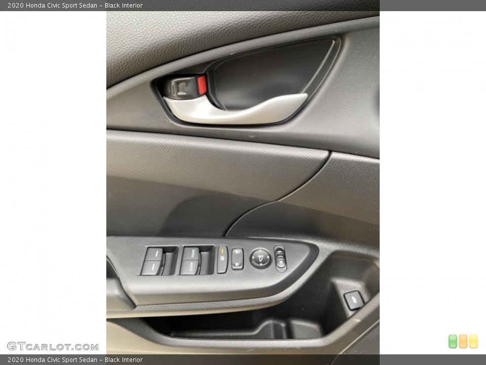 Black Interior Controls for the 2020 Honda Civic Sport Sedan #136053523