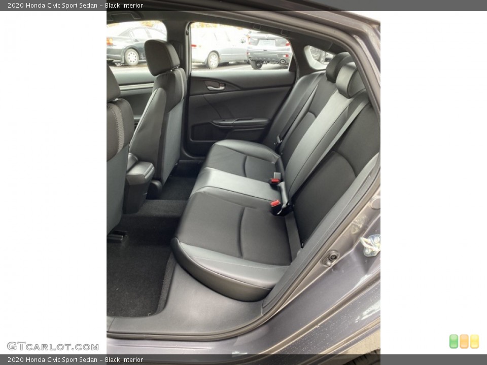 Black Interior Rear Seat for the 2020 Honda Civic Sport Sedan #136053601