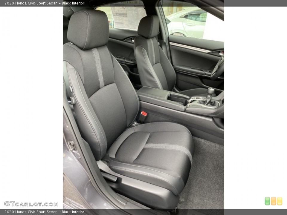 Black Interior Front Seat for the 2020 Honda Civic Sport Sedan #136053661