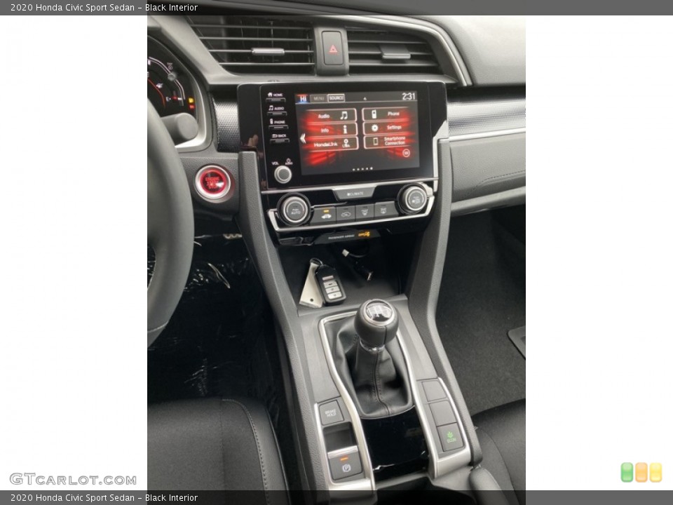Black Interior Controls for the 2020 Honda Civic Sport Sedan #136053691