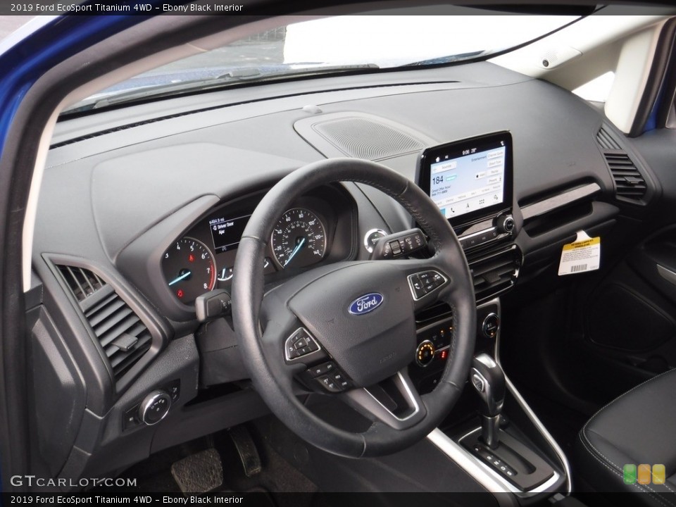 Ebony Black Interior Dashboard for the 2019 Ford EcoSport Titanium 4WD #136055307