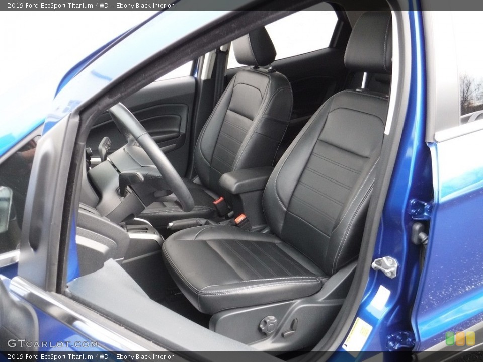 Ebony Black Interior Front Seat for the 2019 Ford EcoSport Titanium 4WD #136055356