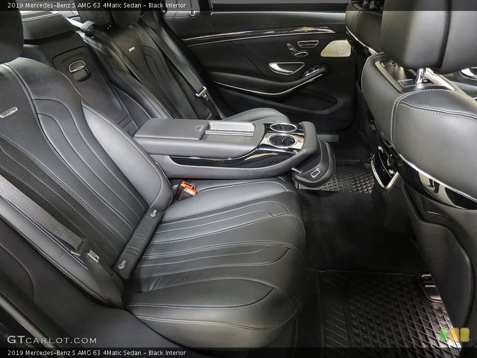 Black Interior Rear Seat for the 2019 Mercedes-Benz S AMG 63 4Matic Sedan #136055388