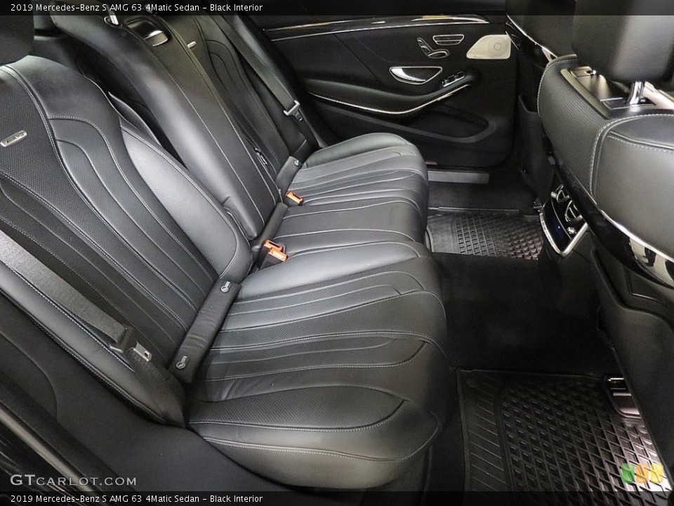 Black Interior Rear Seat for the 2019 Mercedes-Benz S AMG 63 4Matic Sedan #136055412