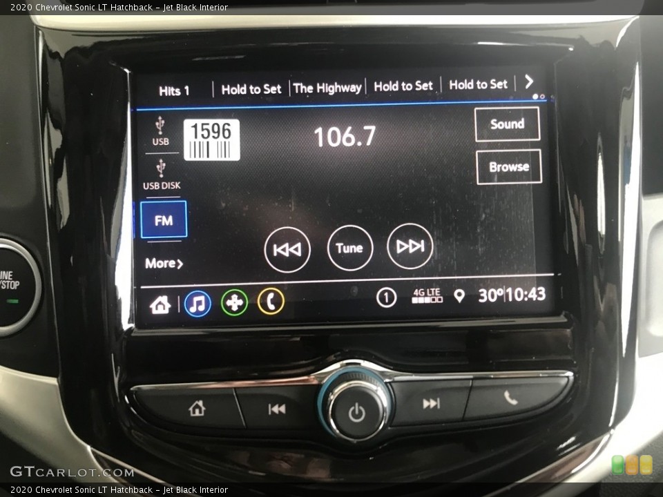 Jet Black Interior Controls for the 2020 Chevrolet Sonic LT Hatchback #136055823