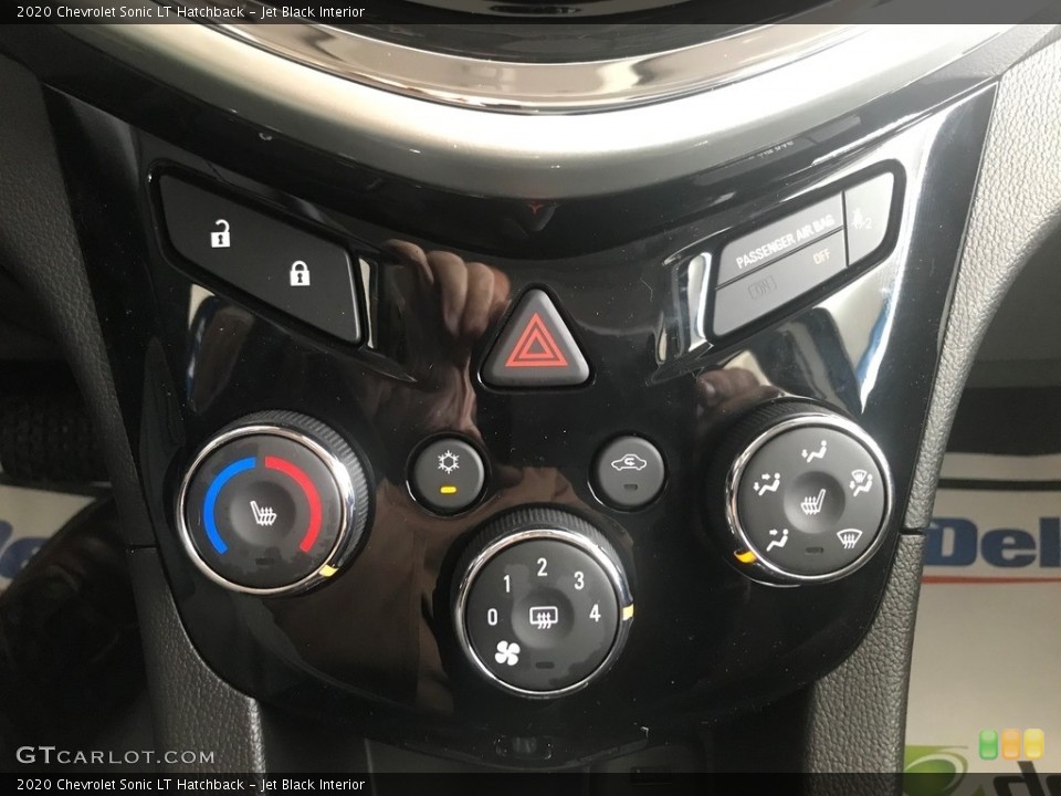 Jet Black Interior Controls for the 2020 Chevrolet Sonic LT Hatchback #136055850