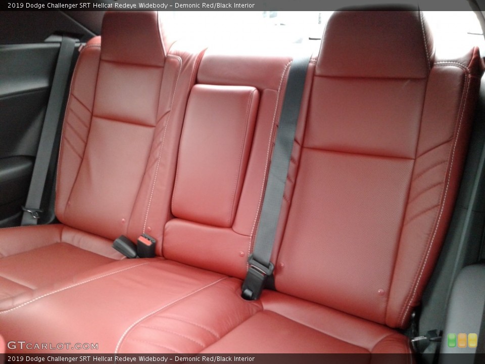 Demonic Red/Black Interior Rear Seat for the 2019 Dodge Challenger SRT Hellcat Redeye Widebody #136058955