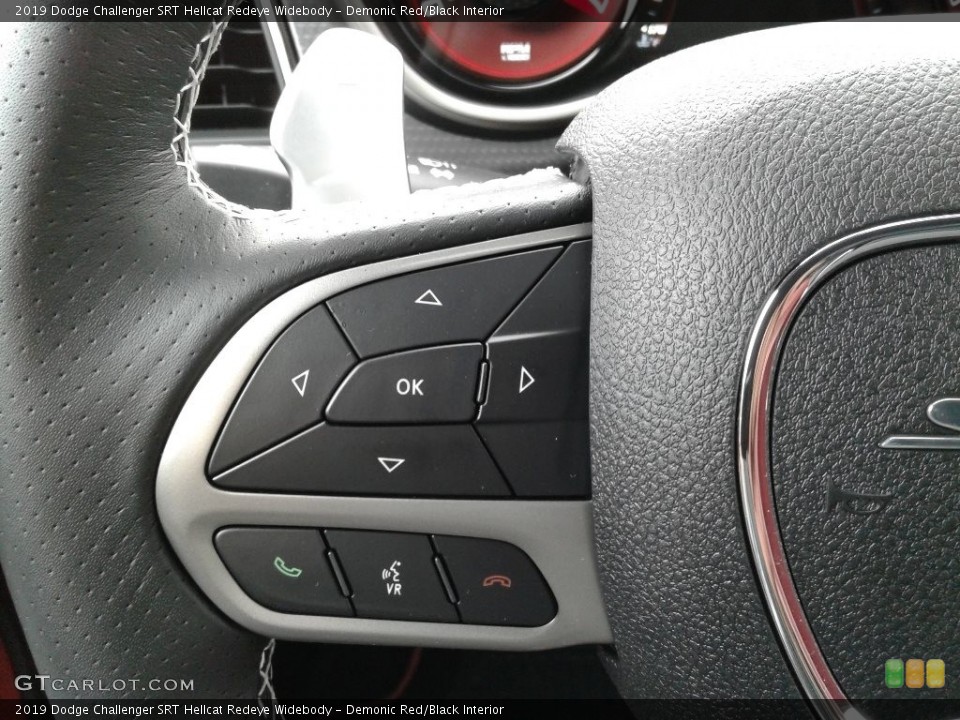 Demonic Red/Black Interior Steering Wheel for the 2019 Dodge Challenger SRT Hellcat Redeye Widebody #136059084