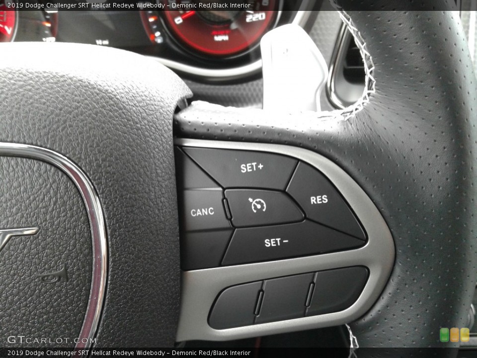 Demonic Red/Black Interior Steering Wheel for the 2019 Dodge Challenger SRT Hellcat Redeye Widebody #136059117
