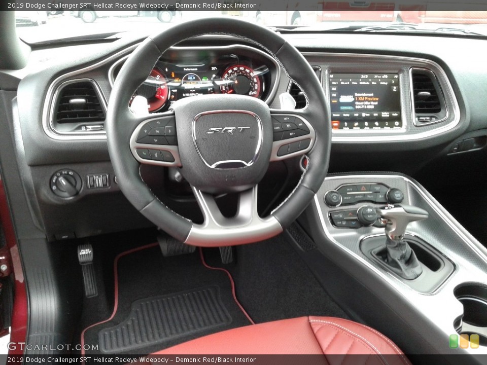 Demonic Red/Black Interior Steering Wheel for the 2019 Dodge Challenger SRT Hellcat Redeye Widebody #136059588