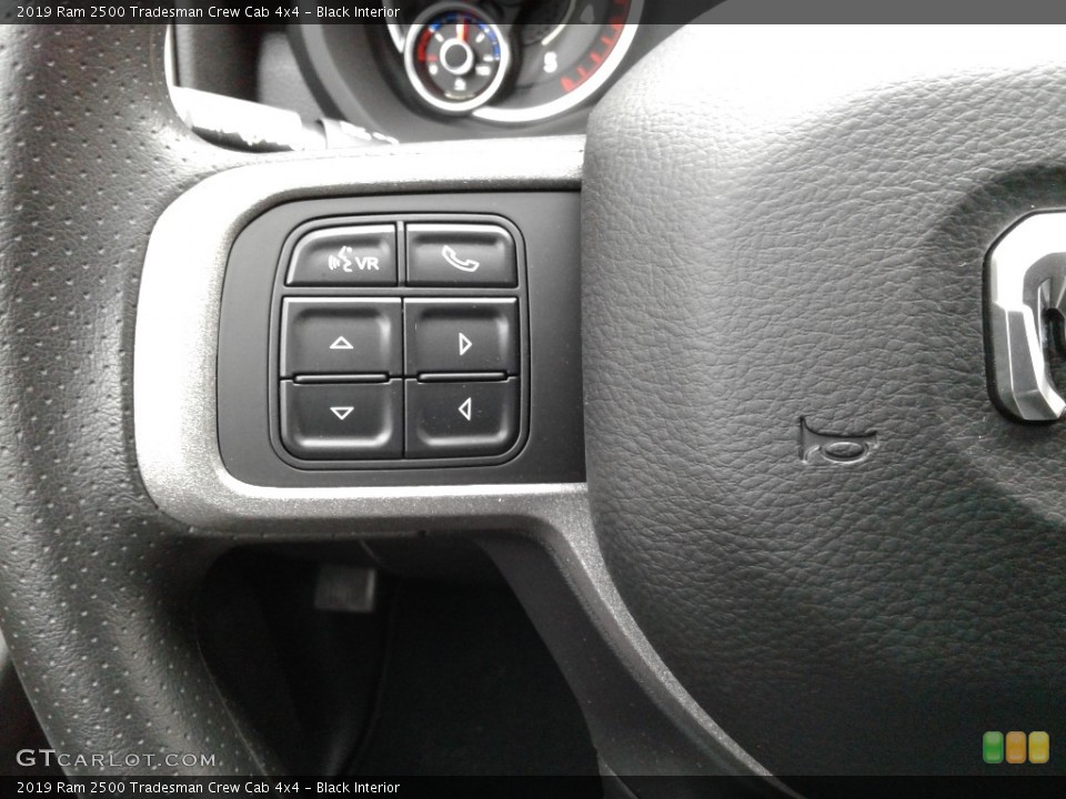 Black Interior Steering Wheel for the 2019 Ram 2500 Tradesman Crew Cab 4x4 #136068332