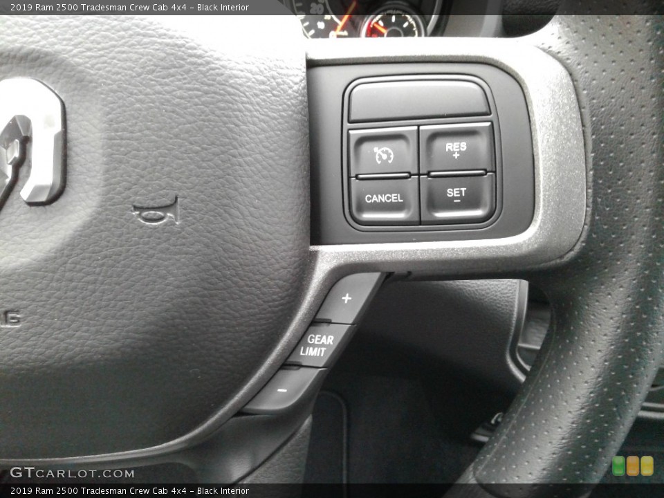 Black Interior Steering Wheel for the 2019 Ram 2500 Tradesman Crew Cab 4x4 #136068360